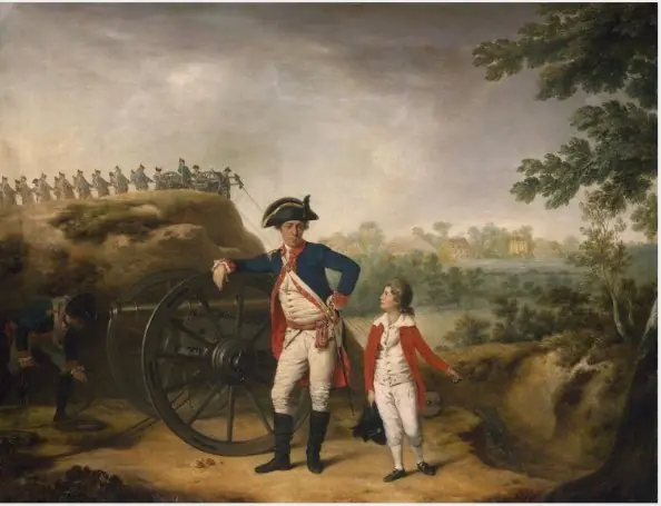 Portrait of Captain William Congreve with his Son William