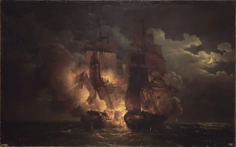 Naval Battle for the Islands of Loz, 7 February 1813.