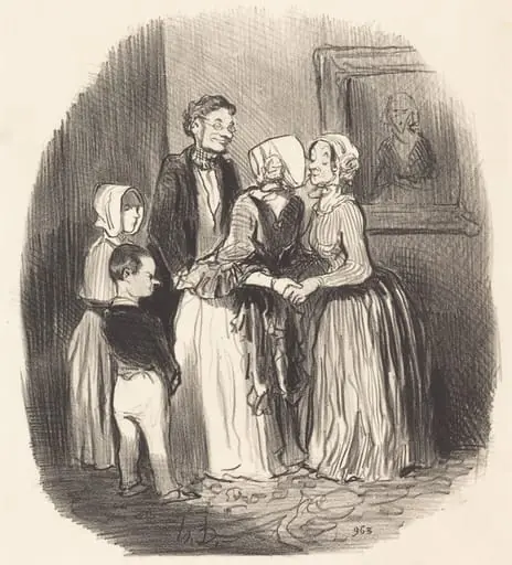 Au novel an, visite... a la tante Rabourdin
