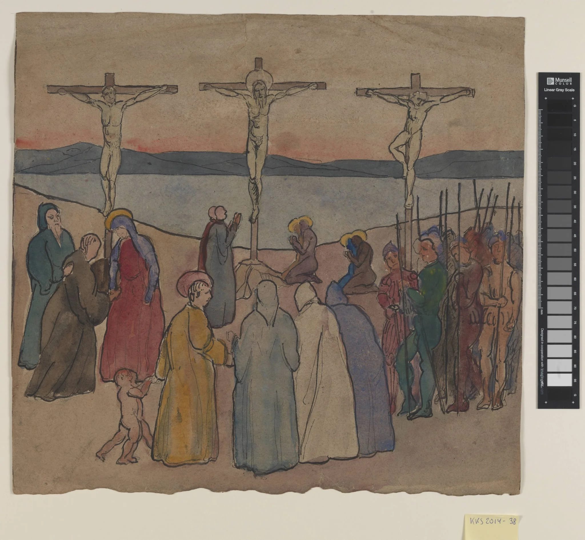 Korsfæstelsen II, by Unknown, unspecified, 1910