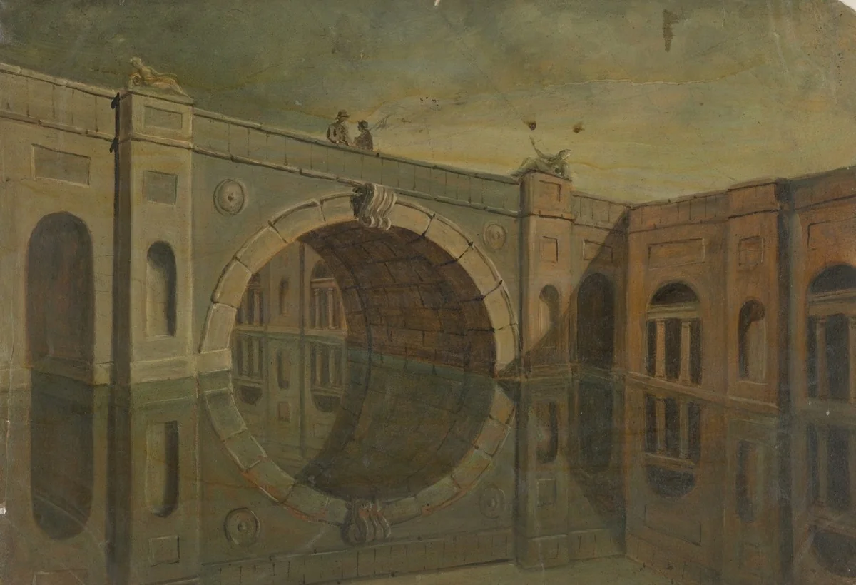 A Bridge, by Unknown, unspecified, 1850