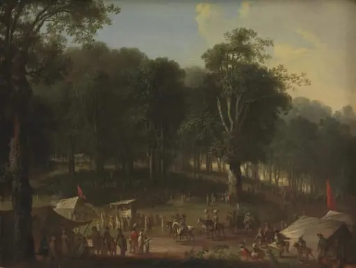 A Troup of Performers Arriving at the Fair at Dyrehavsbakken Near the Deer Park, North of Copenhagen