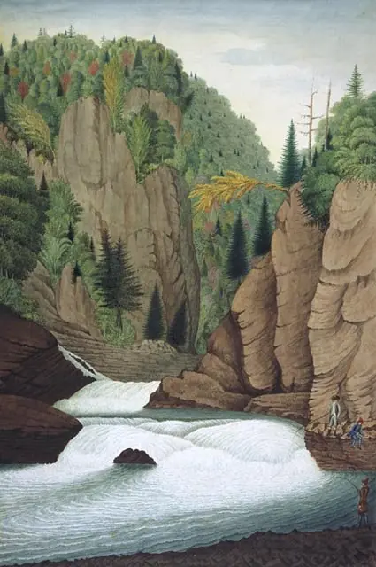 A View of the Lower Part of the Falls of St. Anne near Quebec