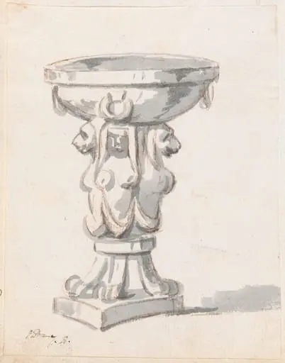 Basin Supported by Sphinxes