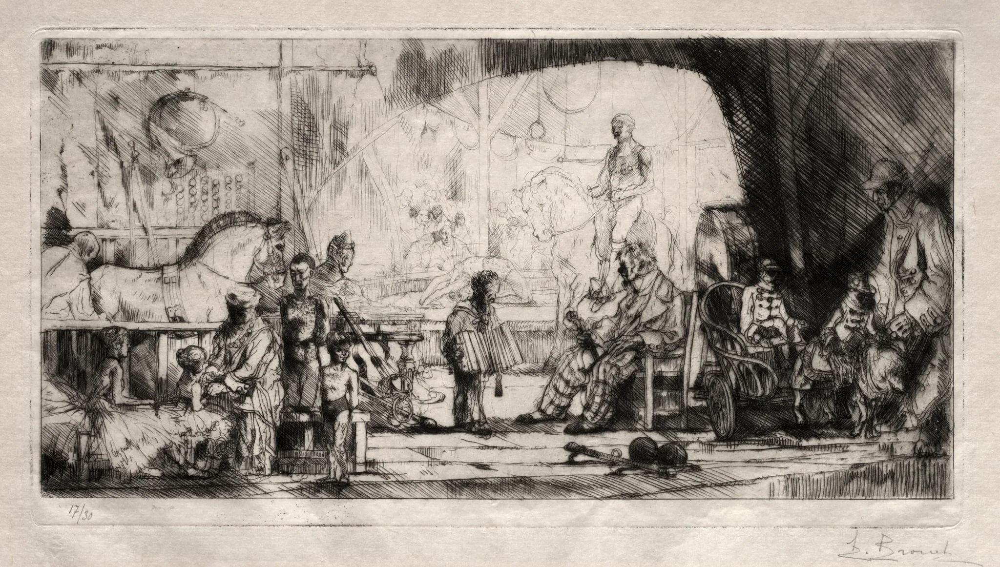 The Pinder Circus, by Auguste Brouet, 1922