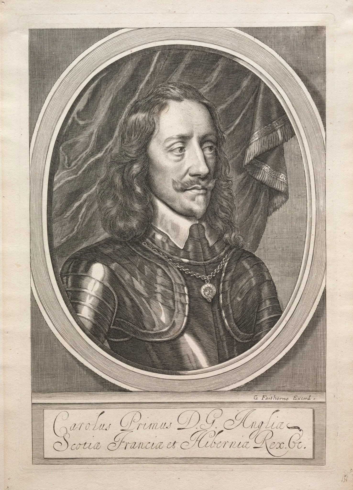 Charles I, by William Faithorne, 1658