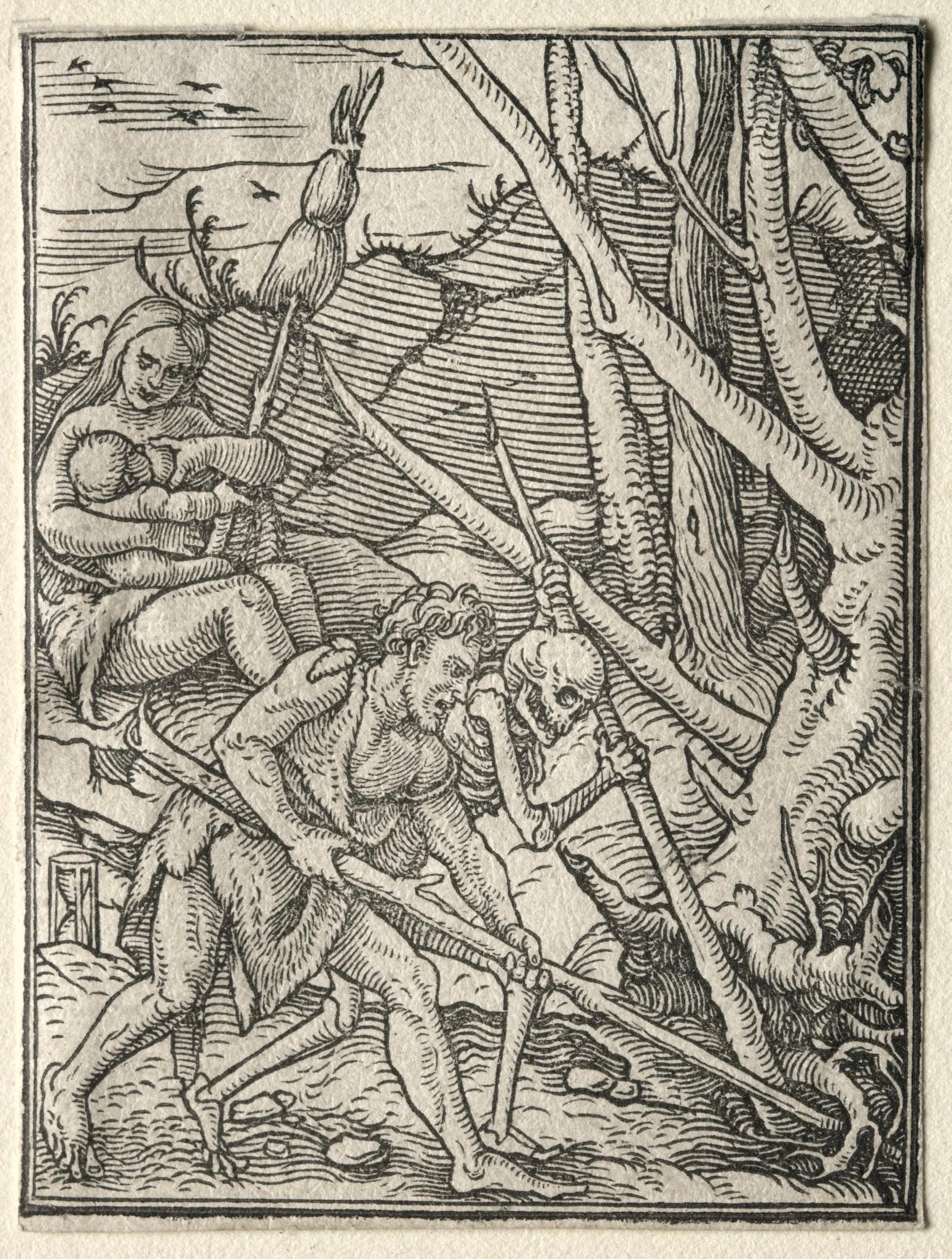 The Dance of Death:  Adam Tilling the Earth, by Hans Holbein the Younger, 1526