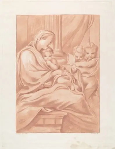 Virgin and Child with Two Angels