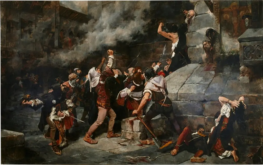 At the Feet of the Saviour', Slaughter of the Jews in the Middle Ages