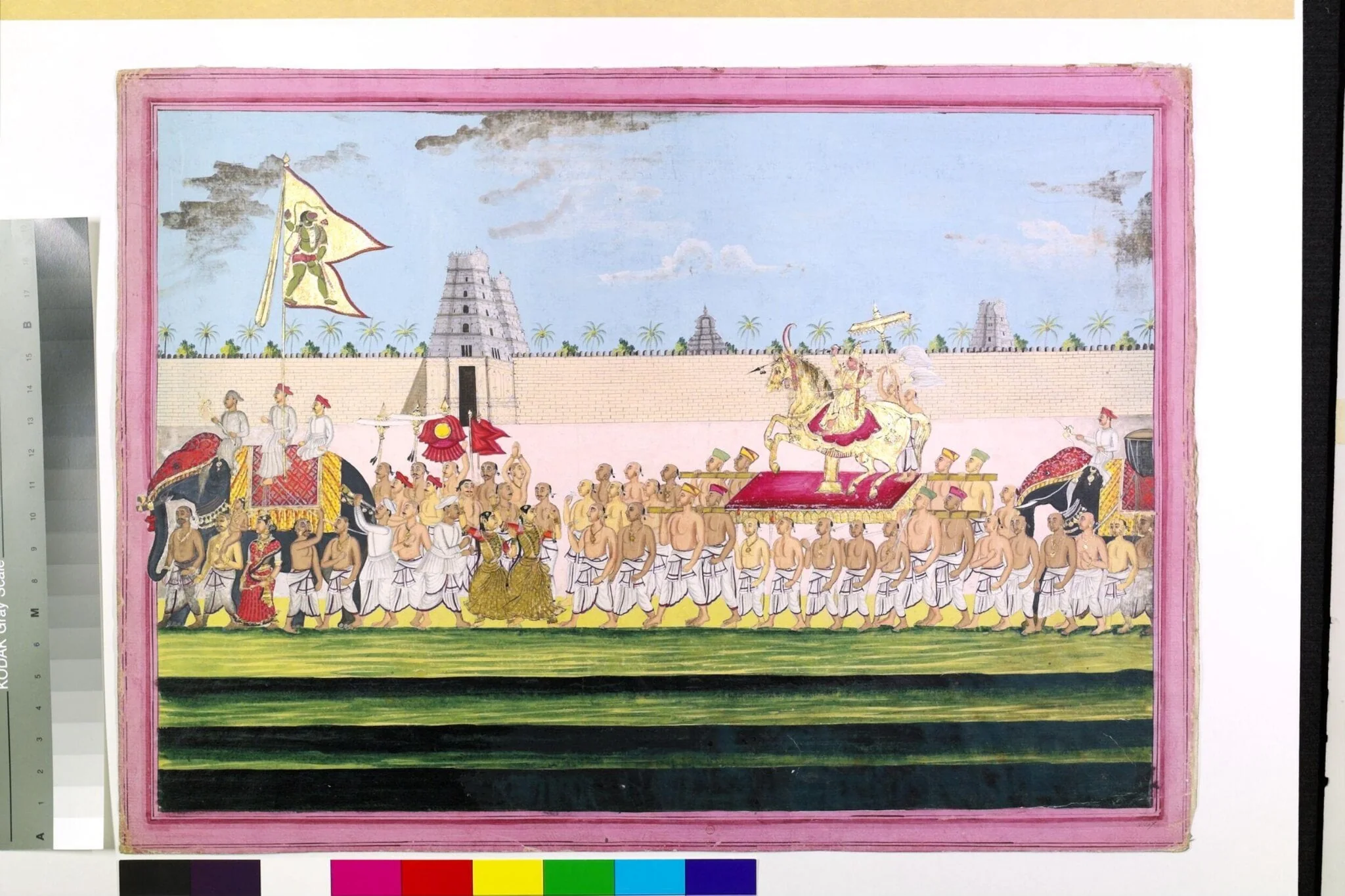 Gold Figure of Ranganata, by Unknown, paint, 1800