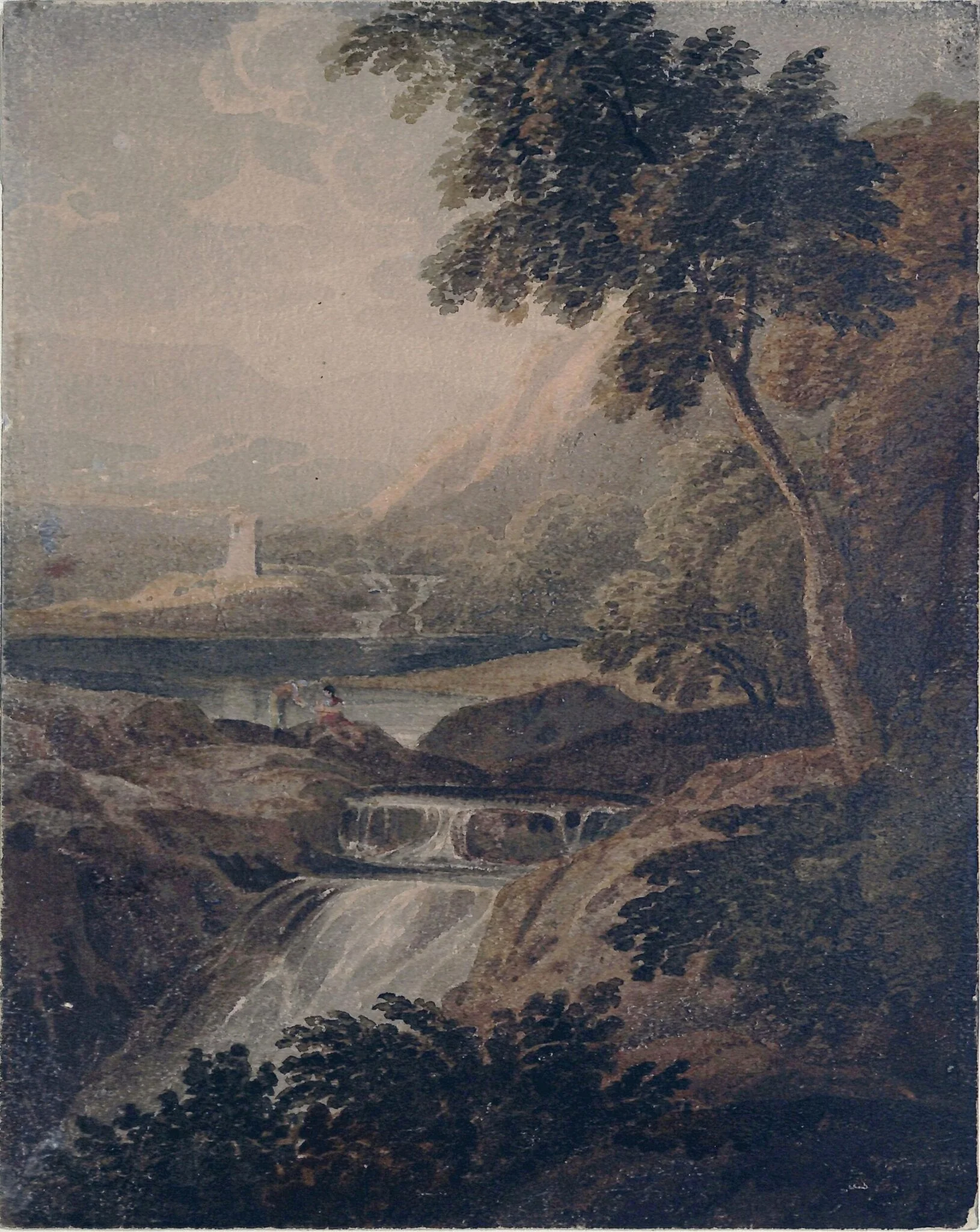 Mountainous Landscape, with Cascade
