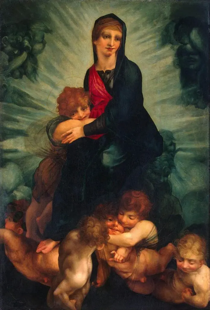 Madonna and Child with Cherubs