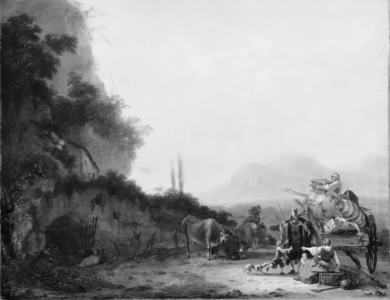 Landscape with a Removal Cart