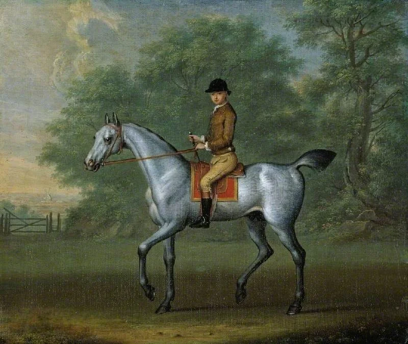 Horse and groom