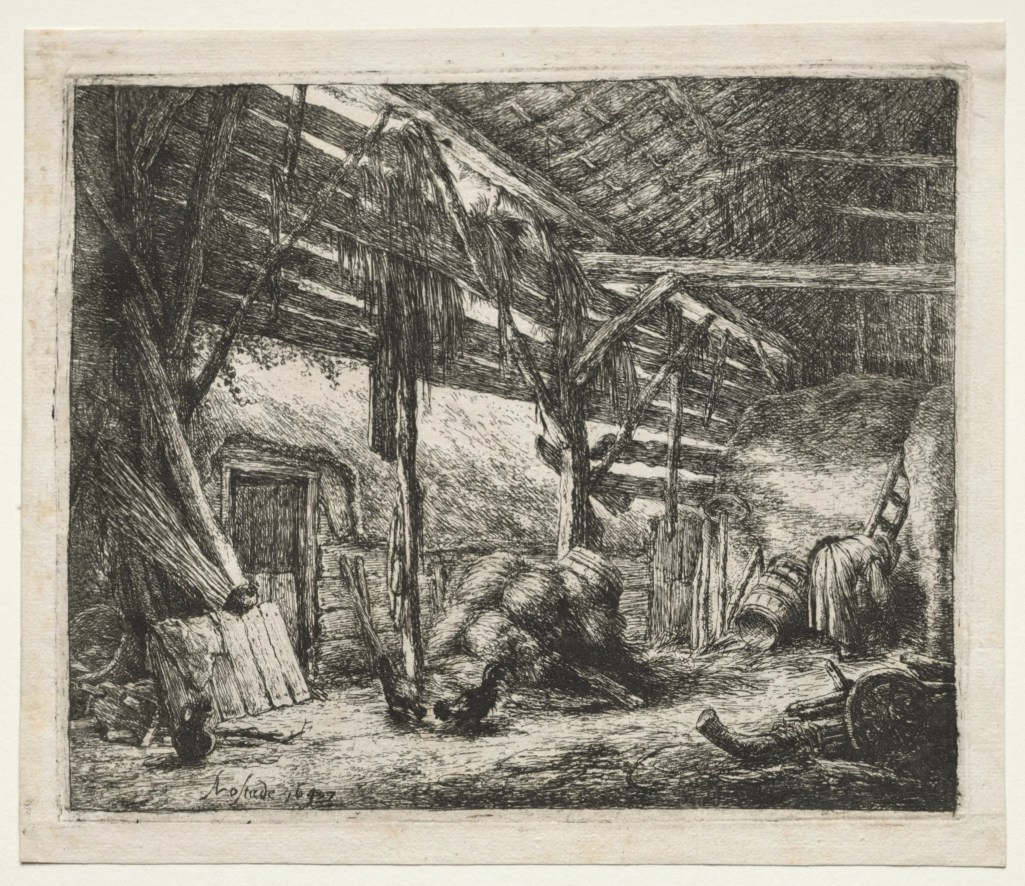 The Barn, by Adriaen van Ostade, 1647