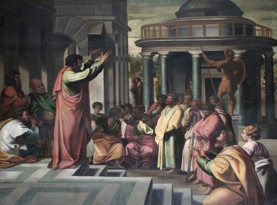St Paul preaching at Athens