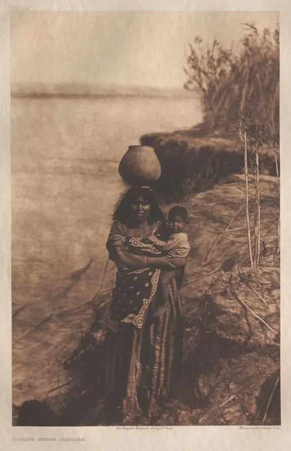 Portfolio II, Plate 58: Mohave Water Carrier, by Edward S. Curtis, 1903