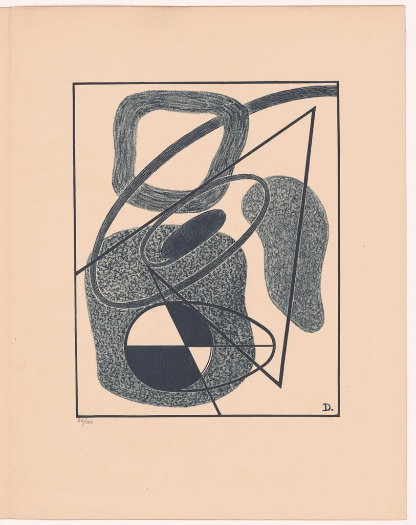 Untitled, by César Domela-Nieuwenhuis, ink, 1942