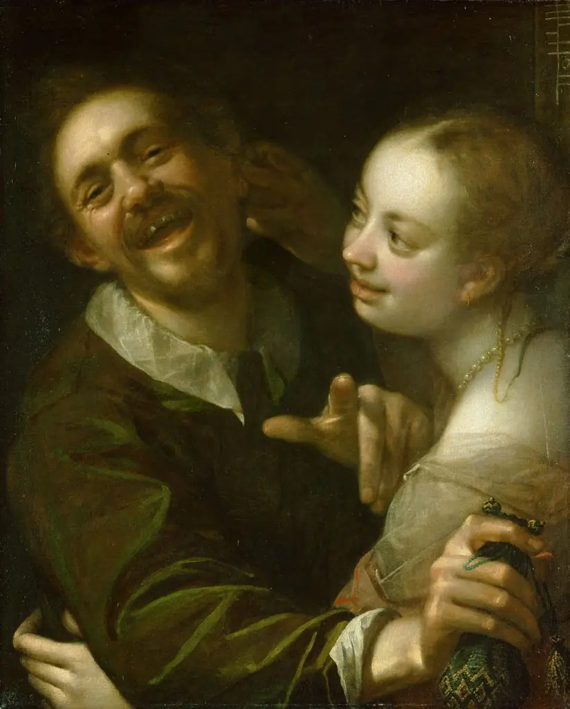 Couple in a tavern