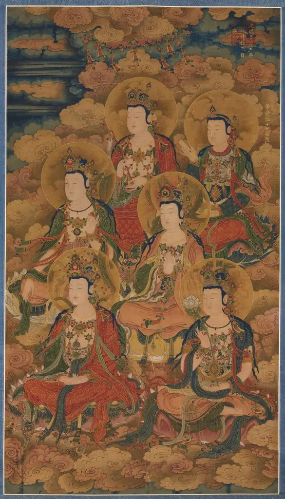 The Bodhisattvas of the Ten Stages in Attaining the Most Perfect Knowledge; The Eight Hosts of Deva, Naga, and Yakshi