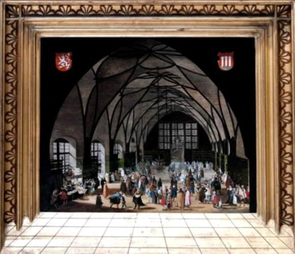 Sala Vladislav din Castelul Hradčani, by Aegidius Sadeler cel Tânăr, unspecified, 1607