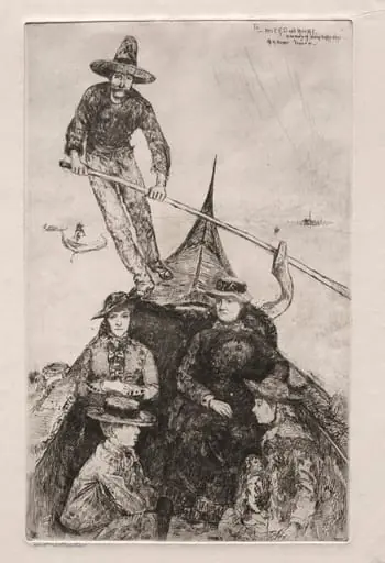 Etchings of Venice: Giovanni the Gondolier