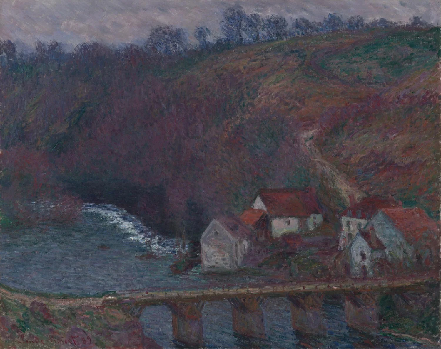 The Grande Creuse at Pont de Vervy, by Claude Monet, oil, 1895
