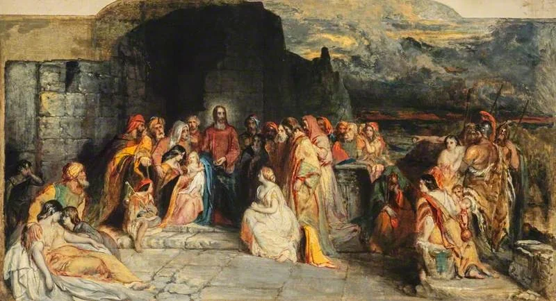 A Study for 'Christ Teacheth Humility'