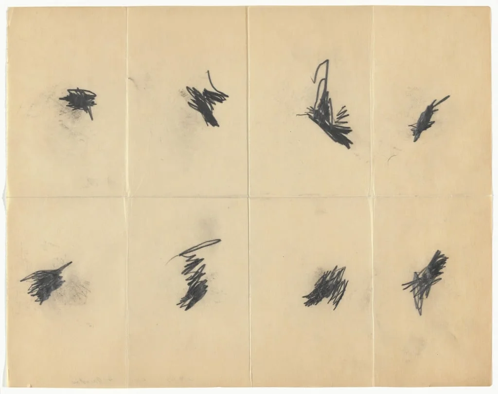 Untitled, by William Anastasi, graphite, 1969