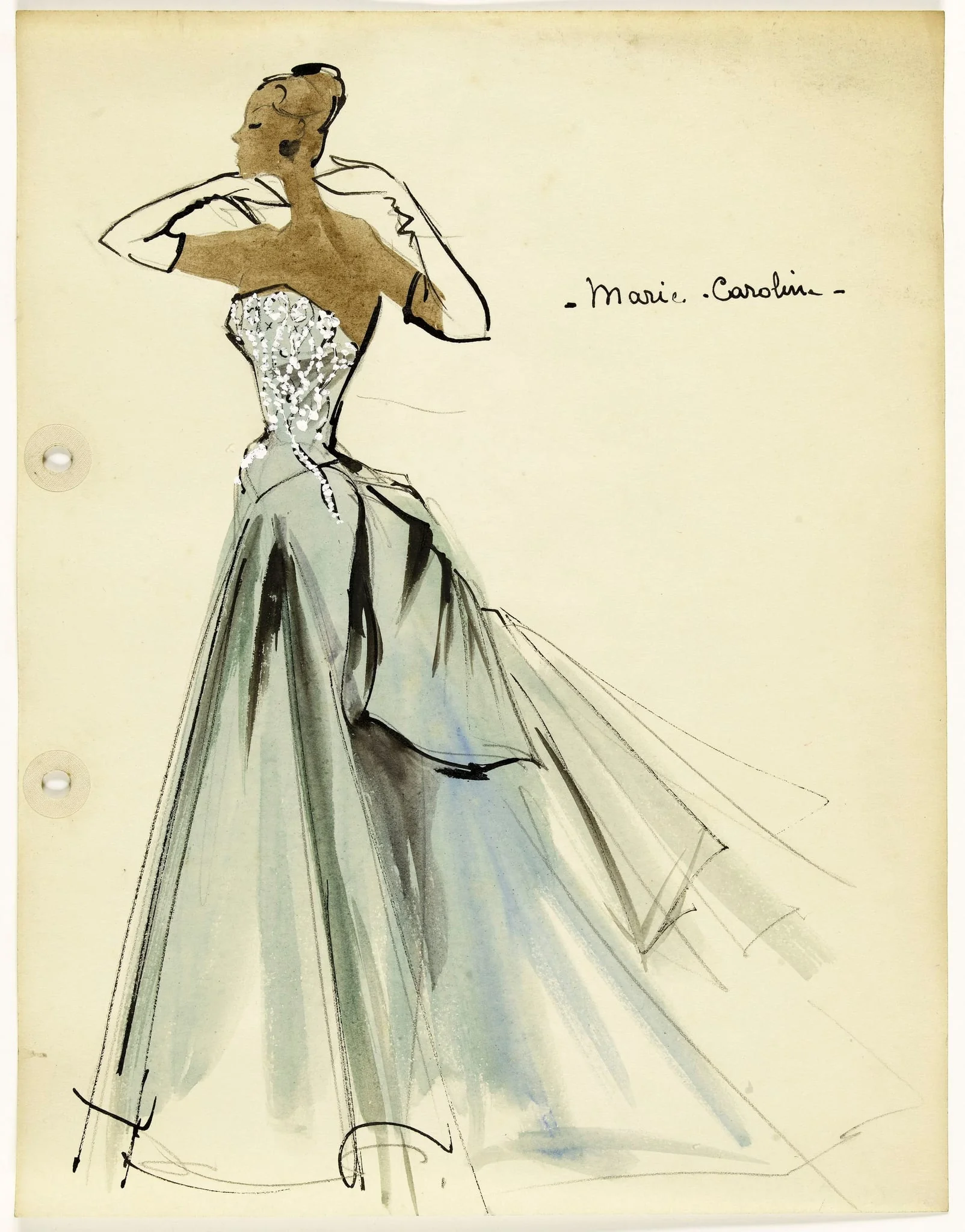 'Marie Caroline', by Carven, 1951