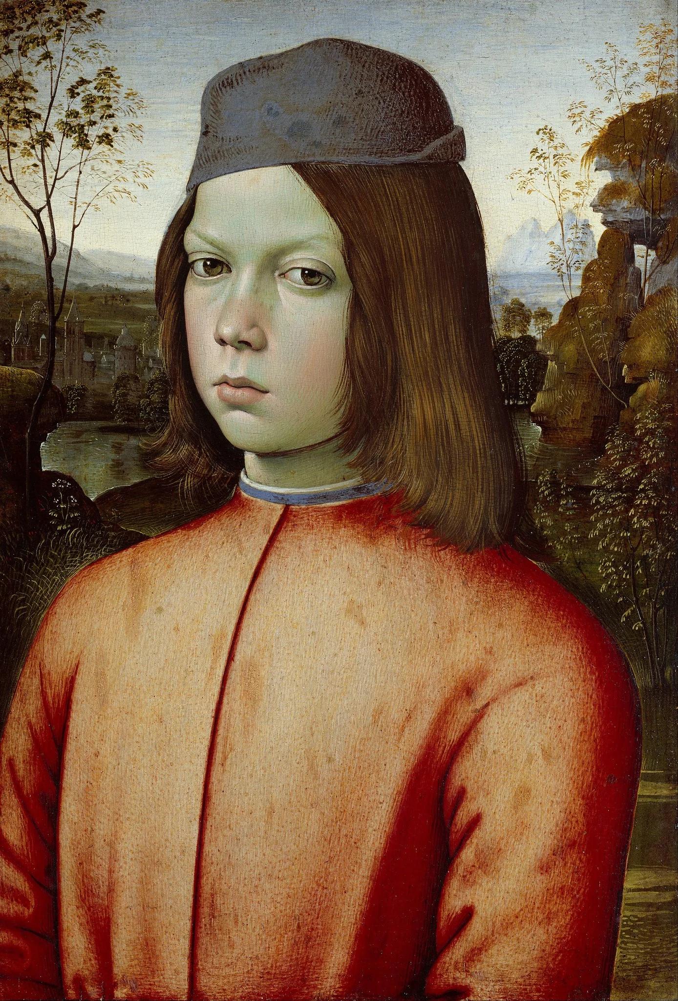 Portrait of a Boy, by Pinturicchio, oil, 1490