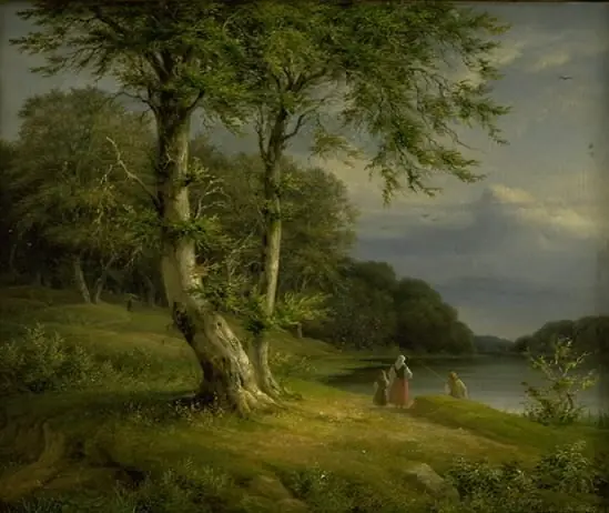 Wooded landscape near Lake Bagsværd