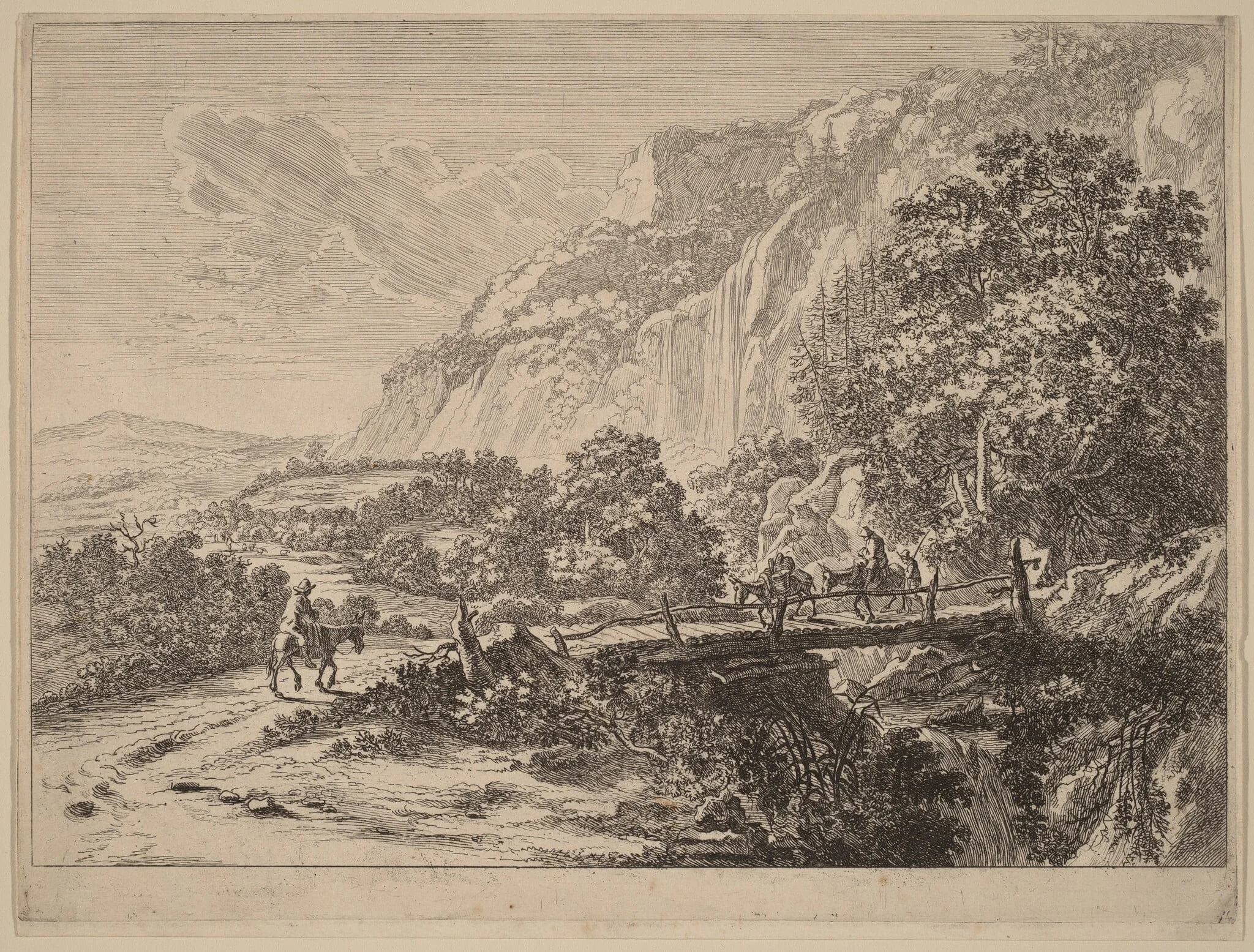 The Wooden Bridge at Sulmona, near Tivoli