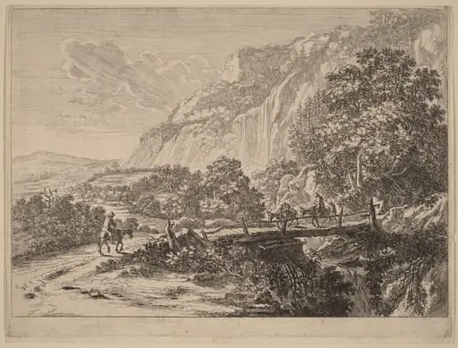 The Wooden Bridge at Sulmona, near Tivoli