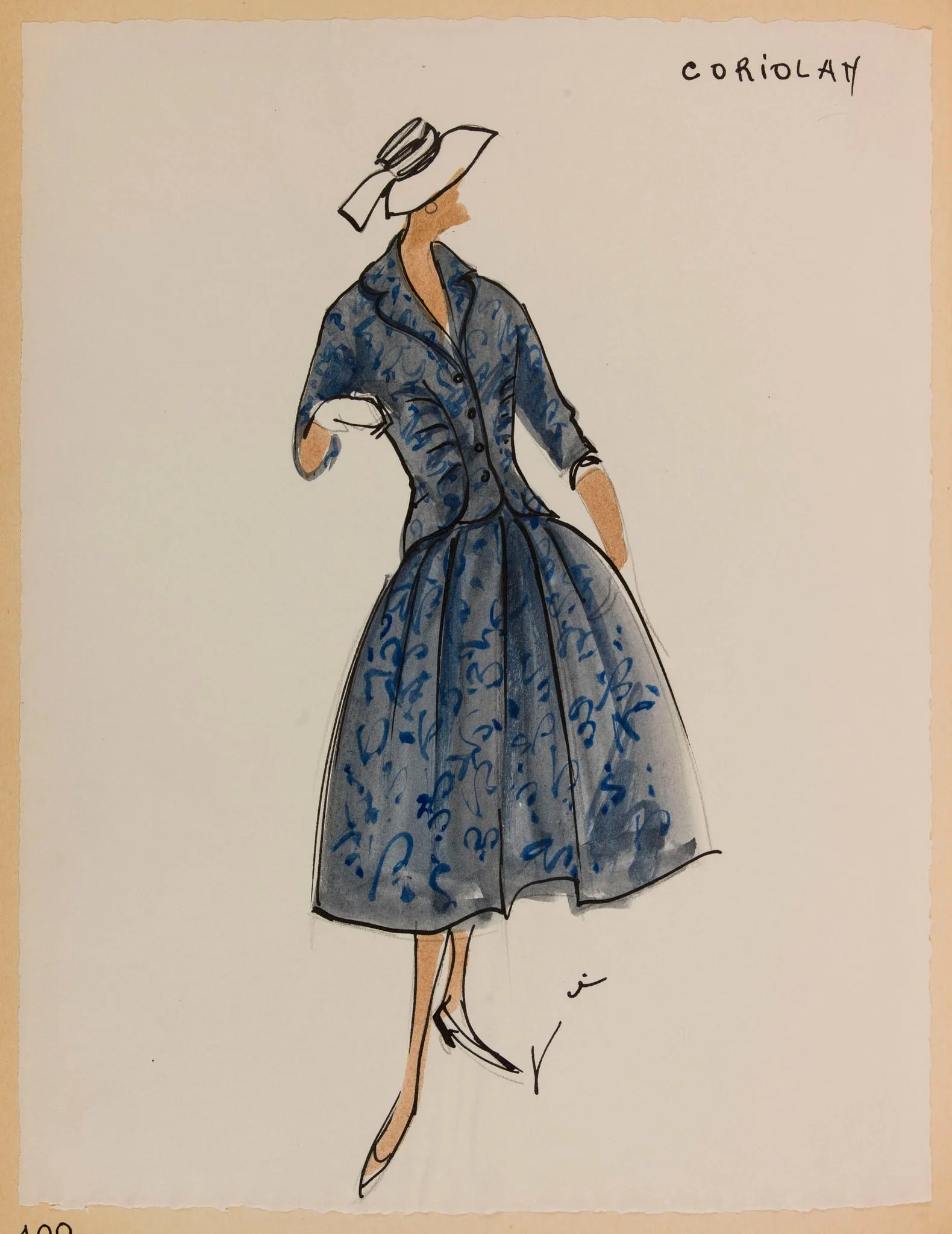 Coriolan, by Marie-Louise Carven, 1956