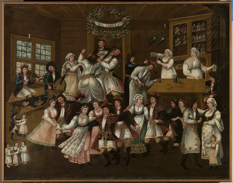 Tavern scene – On top