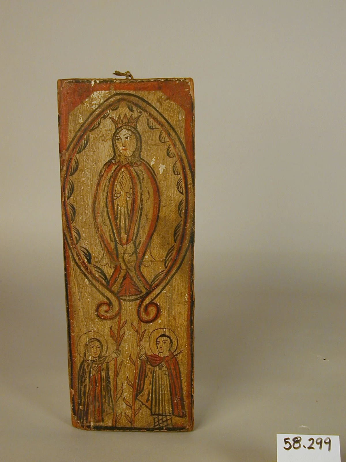 The Virgin Mary and Two Saints, by Unknown, unspecified
