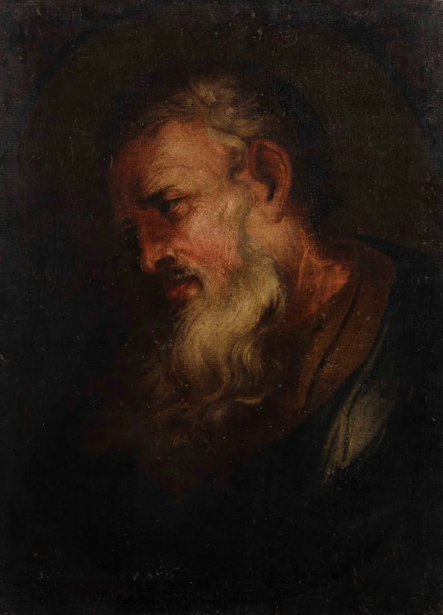 Studiu de expresie (Sfântul Petru?), by anonim