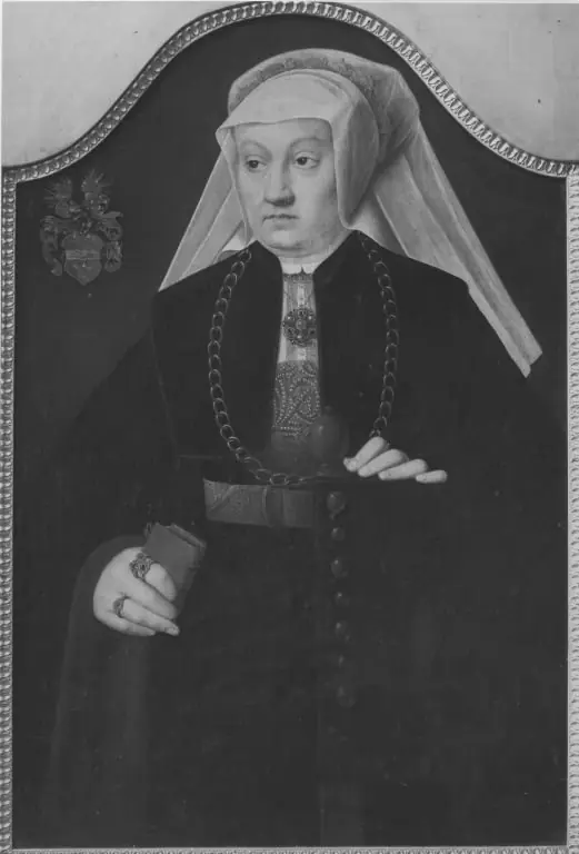 Portrait of a mother (the daughter is overpainted)