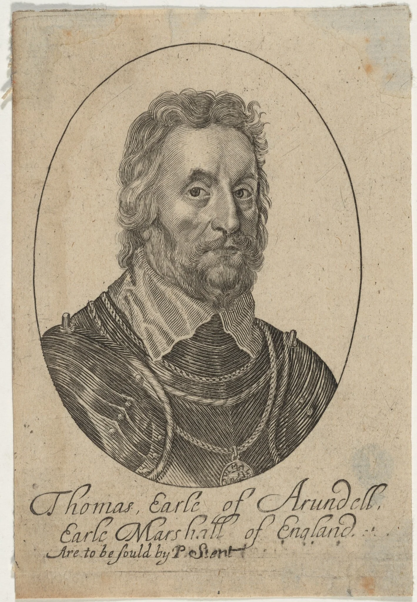 Thomas Howard, Earl of Arundel, by Wenceslaus Hollar, ink, 1642