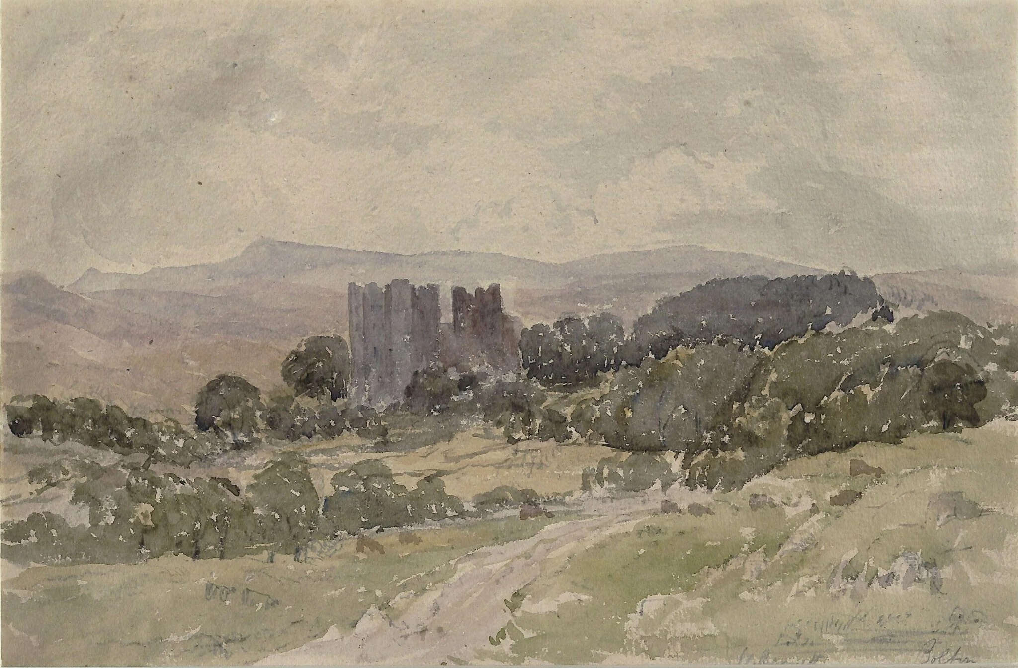 Bolton, by William Bennett, watercolor, 1835