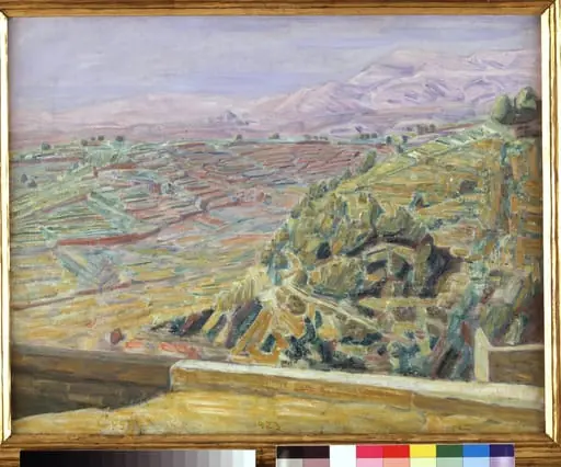 Udsigt fra Slotspladsen, Cagnes