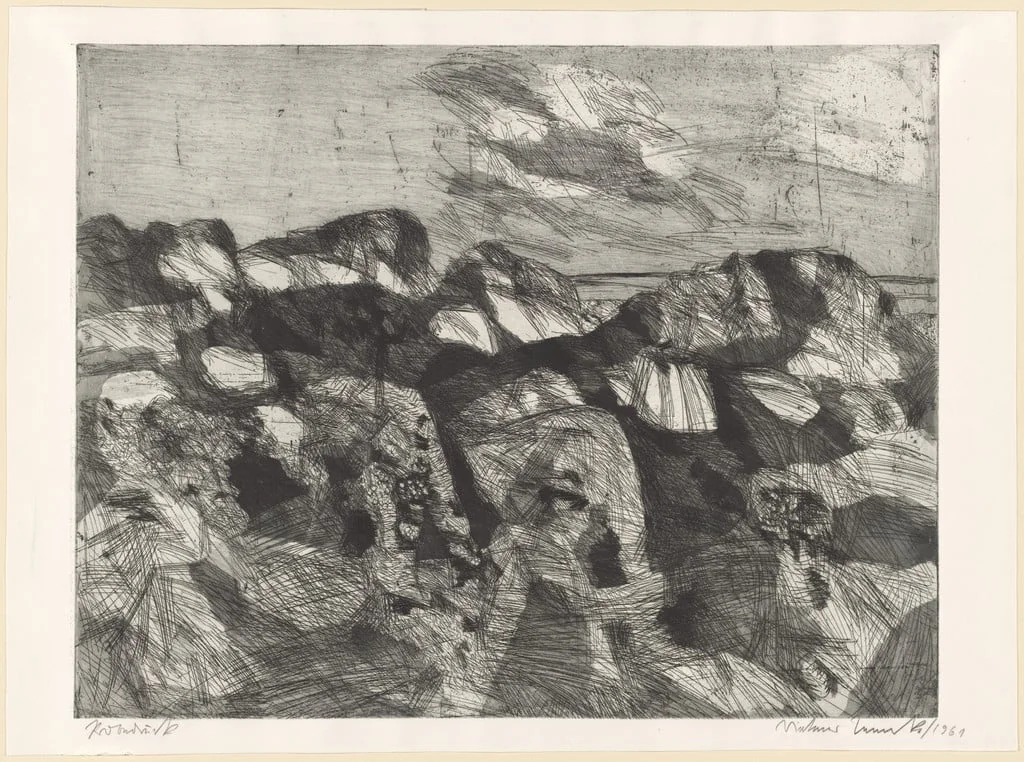 Untitled, by Dietmar Lemke, ink, 1961