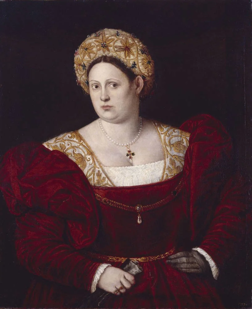 Portrait of a Lady, by Bernardino Licinio, oil, 1533