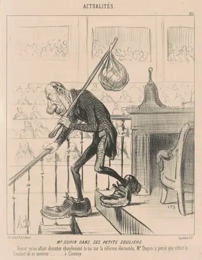 M. Dupin dans ses petits souliers