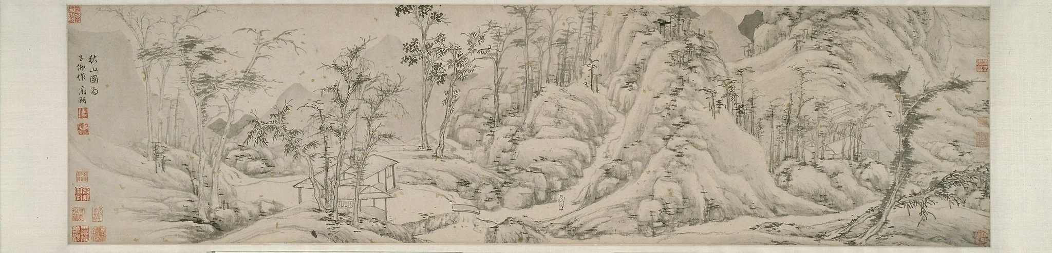 Autumn Mountains, by Wen Zhengming, unspecified, 1530