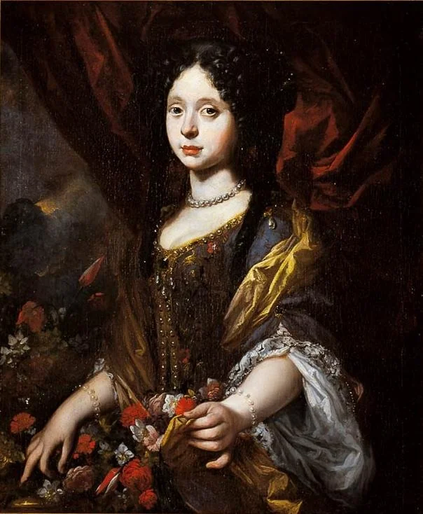 Anna Maria Luisa de' Medici as Flora, by Pietro Dandini, oil, 1690