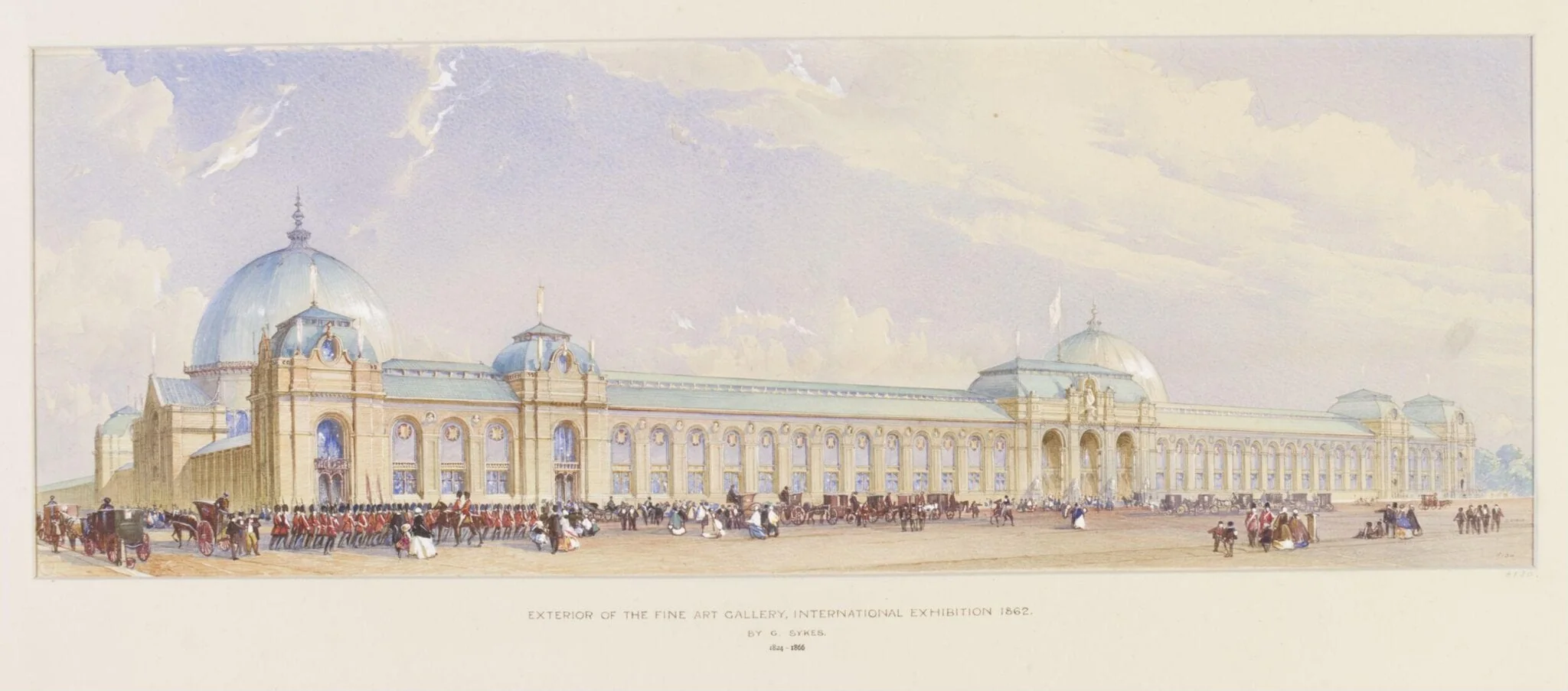 International Exhibition 1862, by Godfrey Sykes, watercolor, 1850