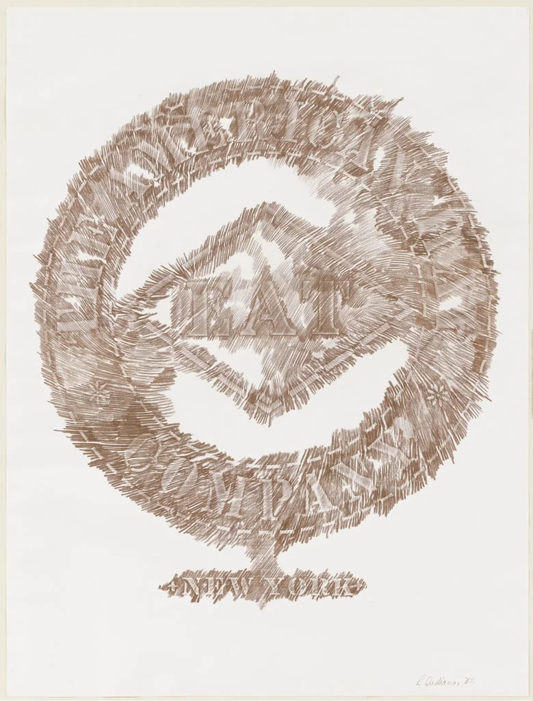 Untitled, by Robert Indiana, crayon, 1962