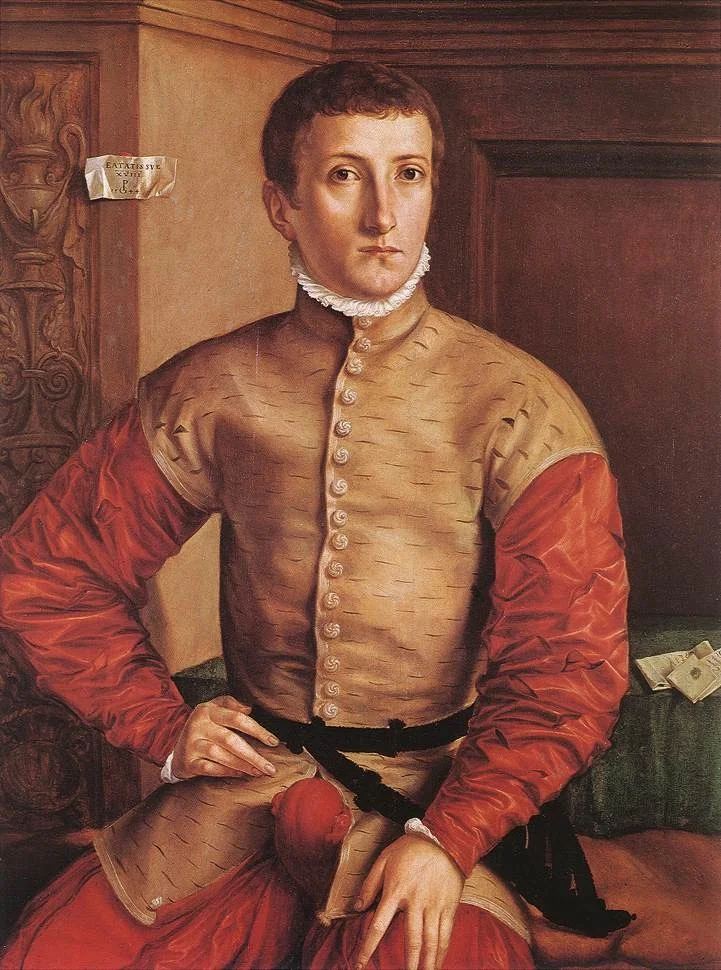 Portrait of a Seated Youth, by Georg Pencz, oil, 1544